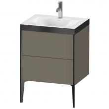 Duravit XV4709OB290P - Duravit XViu Two Drawer C-Bonded Floorstanding Vanity Kit Flannel Gray