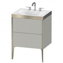 Duravit XV4709TB107P - Duravit XViu C-Bonded Floorstanding Vanity  Concrete Gray Matte