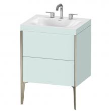 Duravit XV4709TB109C - Duravit XViu C-Bonded Floorstanding Vanity  Light Blue Matte