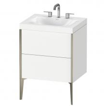 Duravit XV4709TB118C - Duravit XViu C-Bonded Floorstanding Vanity  White Matte