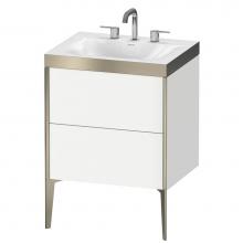 Duravit XV4709TB118P - Duravit XViu C-Bonded Floorstanding Vanity  White Matte