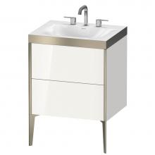 Duravit XV4709TB122P - Duravit XViu C-Bonded Floorstanding Vanity  White High Gloss