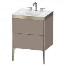 Duravit XV4709TB143P - Duravit XViu C-Bonded Floorstanding Vanity  Basalt Matte