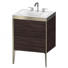 Duravit XV4709TB153P - Duravit XViu C-Bonded Floorstanding Vanity  Chestnut Dark