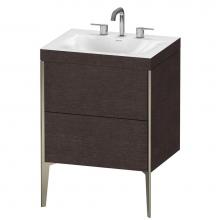 Duravit XV4709TB172C - Duravit XViu C-Bonded Floorstanding Vanity  Brushed Dark Oak