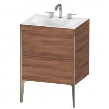 Duravit XV4709TB179C - Duravit XViu C-Bonded Floorstanding Vanity  Natural Walnut