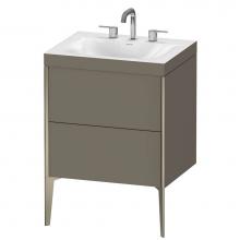 Duravit XV4709TB190C - Duravit XViu C-Bonded Floorstanding Vanity  Flannel Gray Satin Matte