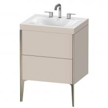 Duravit XV4709TB191C - Duravit XViu C-Bonded Floorstanding Vanity  Taupe Matte