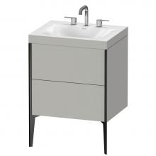 Duravit XV4709TB207C - Duravit XViu C-Bonded Floorstanding Vanity  Concrete Gray Matte