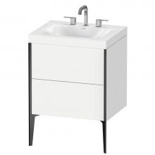 Duravit XV4709TB218C - Duravit XViu C-Bonded Floorstanding Vanity  White Matte