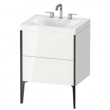 Duravit XV4709TB222C - Duravit XViu C-Bonded Floorstanding Vanity  White High Gloss