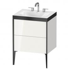 Duravit XV4709TB222P - Duravit XViu C-Bonded Floorstanding Vanity  White High Gloss