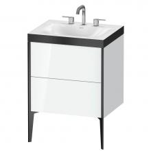 Duravit XV4709TB285P - Duravit XViu C-Bonded Floorstanding Vanity  White High Gloss