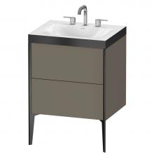 Duravit XV4709TB290P - Duravit XViu C-Bonded Floorstanding Vanity  Flannel Gray Satin Matte