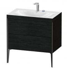 Duravit XV4710EB216C - XViu Two Drawer C-Bonded Floorstanding Vanity Kit Oak Black