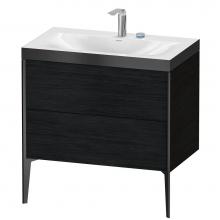 Duravit XV4710EB216P - XViu Two Drawer C-Bonded Floorstanding Vanity Kit Oak Black