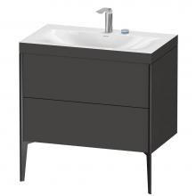 Duravit XV4710EB280C - XViu Two Drawer C-Bonded Floorstanding Vanity Kit Graphite