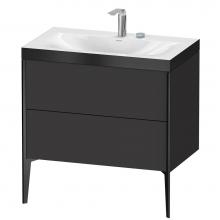 Duravit XV4710EB280P - XViu Two Drawer C-Bonded Floorstanding Vanity Kit Graphite