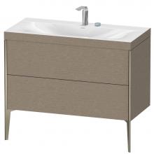 Duravit XV4711EB111C - Duravit XViu Two Drawer C-Bonded Floorstanding Vanity Kit Cashmere Oak