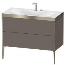 Duravit XV4711EB190P - Duravit XViu Two Drawer C-Bonded Floorstanding Vanity Kit Flannel Gray