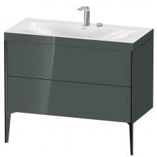 Duravit XV4711EB238C - Duravit XViu Two Drawer C-Bonded Floorstanding Vanity Kit Dolomite Gray