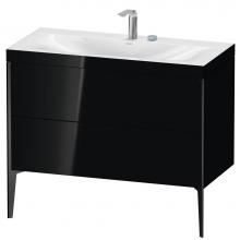 Duravit XV4711EB240C - XViu Two Drawer C-Bonded Floorstanding Vanity Kit Black