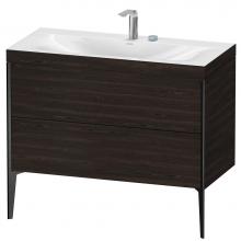 Duravit XV4711EB269C - XViu Two Drawer C-Bonded Floorstanding Vanity Kit Walnut Brushed