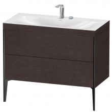 Duravit XV4711EB272C - XViu Two Drawer C-Bonded Floorstanding Vanity Kit Dark Brushed Oak