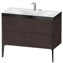 Duravit XV4711EB272P - XViu Two Drawer C-Bonded Floorstanding Vanity Kit Dark Brushed Oak