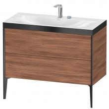 Duravit XV4711EB279P - XViu Two Drawer C-Bonded Floorstanding Vanity Kit Walnut