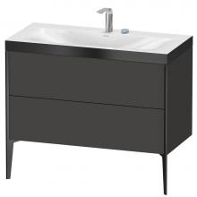 Duravit XV4711EB280P - XViu Two Drawer C-Bonded Floorstanding Vanity Kit Graphite