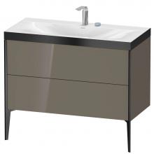 Duravit XV4711EB289P - Duravit XViu Two Drawer C-Bonded Floorstanding Vanity Kit Flannel Gray