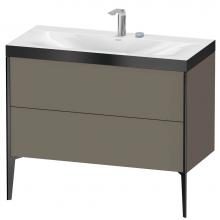 Duravit XV4711EB290P - Duravit XViu Two Drawer C-Bonded Floorstanding Vanity Kit Flannel Gray