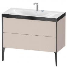 Duravit XV4711EB291P - XViu Two Drawer C-Bonded Floorstanding Vanity Kit Taupe