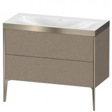 Duravit XV4711NB111P - Duravit XViu Two Drawer C-Bonded Floorstanding Vanity Kit Cashmere Oak