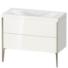 Duravit XV4711NB122C - Duravit XViu Two Drawer C-Bonded Floorstanding Vanity Kit White