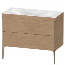 Duravit XV4711NB152C - Duravit XViu Two Drawer C-Bonded Floorstanding Vanity Kit European Oak