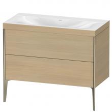 Duravit XV4711NB171C - Duravit XViu Two Drawer C-Bonded Floorstanding Vanity Kit Mediterranean Oak