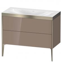 Duravit XV4711NB186P - Duravit XViu Two Drawer C-Bonded Floorstanding Vanity Kit Cappuccino