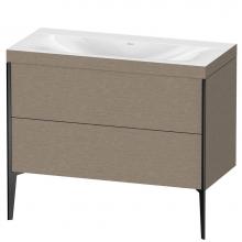 Duravit XV4711NB211C - Duravit XViu Two Drawer C-Bonded Floorstanding Vanity Kit Cashmere Oak