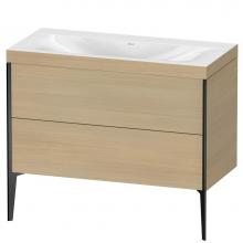 Duravit XV4711NB271C - Duravit XViu Two Drawer C-Bonded Floorstanding Vanity Kit Mediterranean Oak