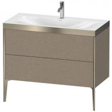 Duravit XV4711OB111P - Duravit XViu Two Drawer C-Bonded Floorstanding Vanity Kit Cashmere Oak