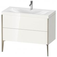 Duravit XV4711OB122C - Duravit XViu Two Drawer C-Bonded Floorstanding Vanity Kit White