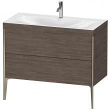 Duravit XV4711OB151C - Duravit XViu Two Drawer C-Bonded Floorstanding Vanity Kit Pine Terra