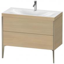 Duravit XV4711OB171C - Duravit XViu Two Drawer C-Bonded Floorstanding Vanity Kit Mediterranean Oak