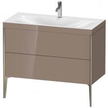 Duravit XV4711OB186C - Duravit XViu Two Drawer C-Bonded Floorstanding Vanity Kit Cappuccino