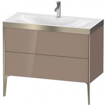 Duravit XV4711OB186P - Duravit XViu Two Drawer C-Bonded Floorstanding Vanity Kit Cappuccino