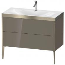 Duravit XV4711OB189P - Duravit XViu Two Drawer C-Bonded Floorstanding Vanity Kit Flannel Gray