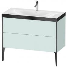 Duravit XV4711OB209P - Duravit XViu Two Drawer C-Bonded Floorstanding Vanity Kit Light Blue