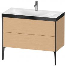 Duravit XV4711OB212P - Duravit XViu Two Drawer C-Bonded Floorstanding Vanity Kit Brushed Oak